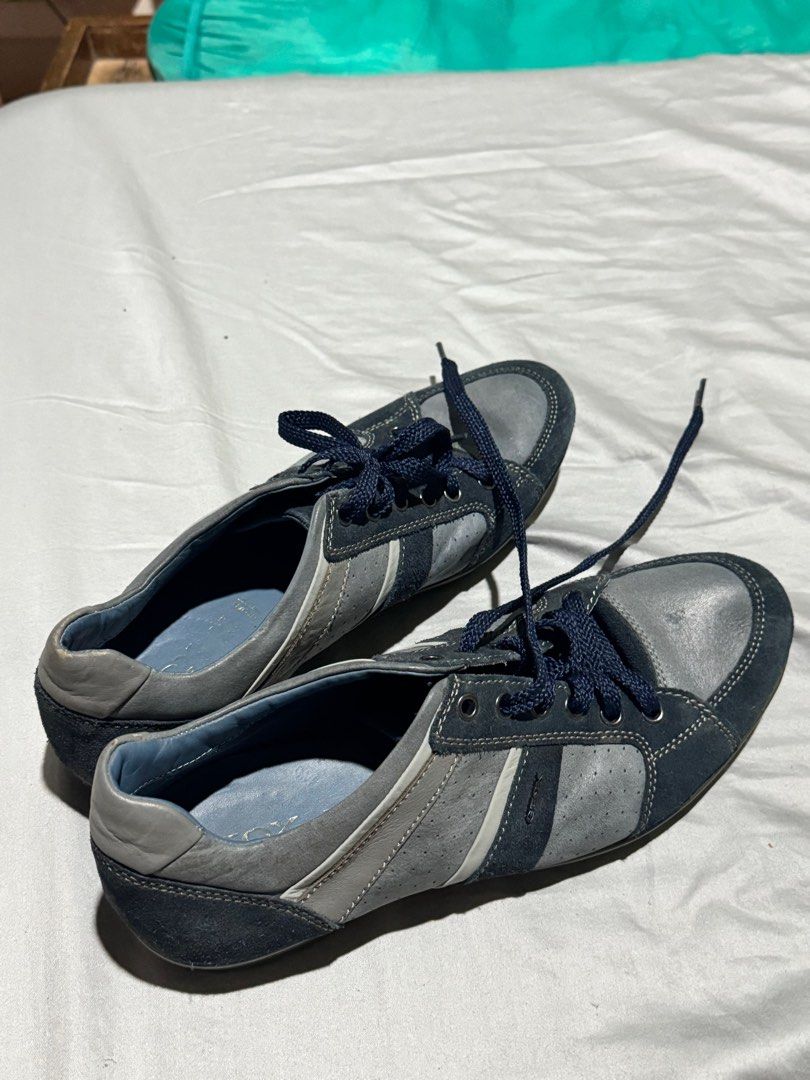 Geox leather sneakers for men. (Category: Sneakers) located in Santa Ana. Submitted by bencastro071 (Listing ID 1364518451, Image 1). Description: Good condition. No issues, just some sign of use only. .