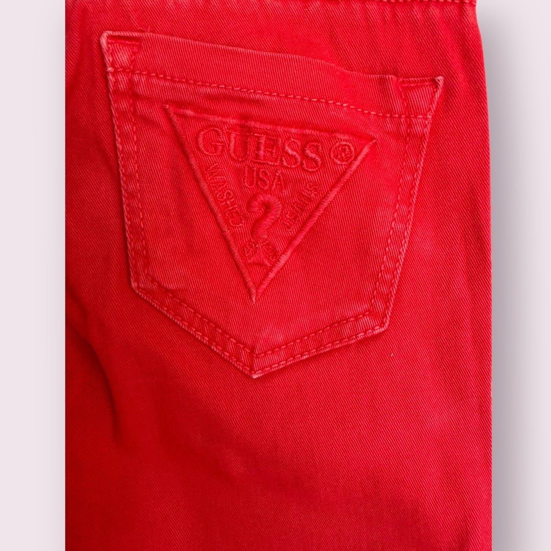 GUESS kids red pants 4yo (Category: Babies & Kids Fashion) located in Quezon City. Submitted by valll (Listing ID 1364407887, Image 3). Description: 🛑Click and READ all product details. 📍GUESS kids red pants 4yo 📍Size: 4yo kids 📍PHP 300 (Brand new Janie and Jack pants are priced at PHP 2500 and up) 📍Condition: Lightly Used. 📍First owner. 📍Handwashed. Sun dried. 📍Never machine-washed and never machine dried. 📍As is whereis. What you see i