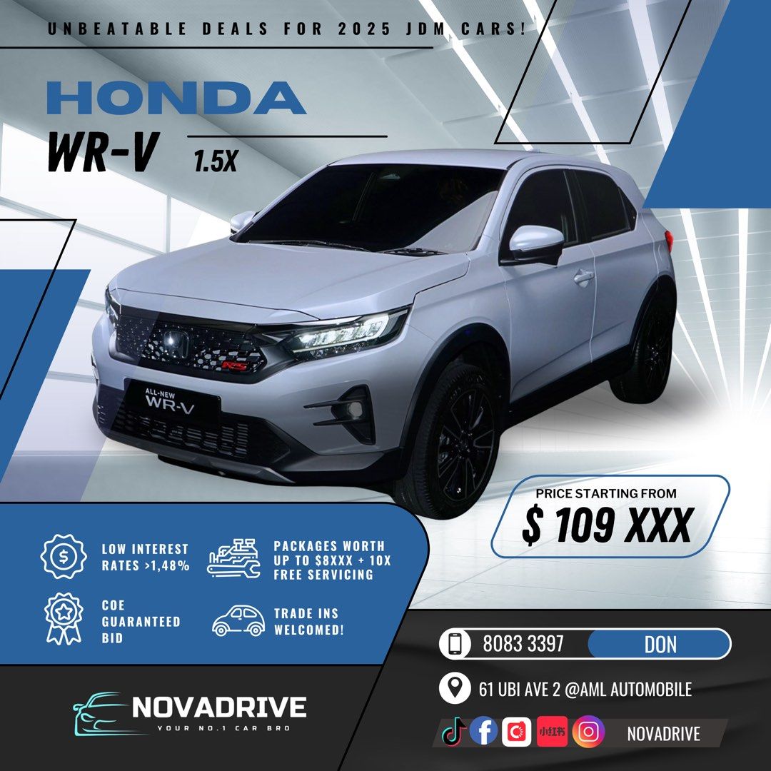 Honda WR-V 1.5X (BRAND NEW 2024)628853471459861110