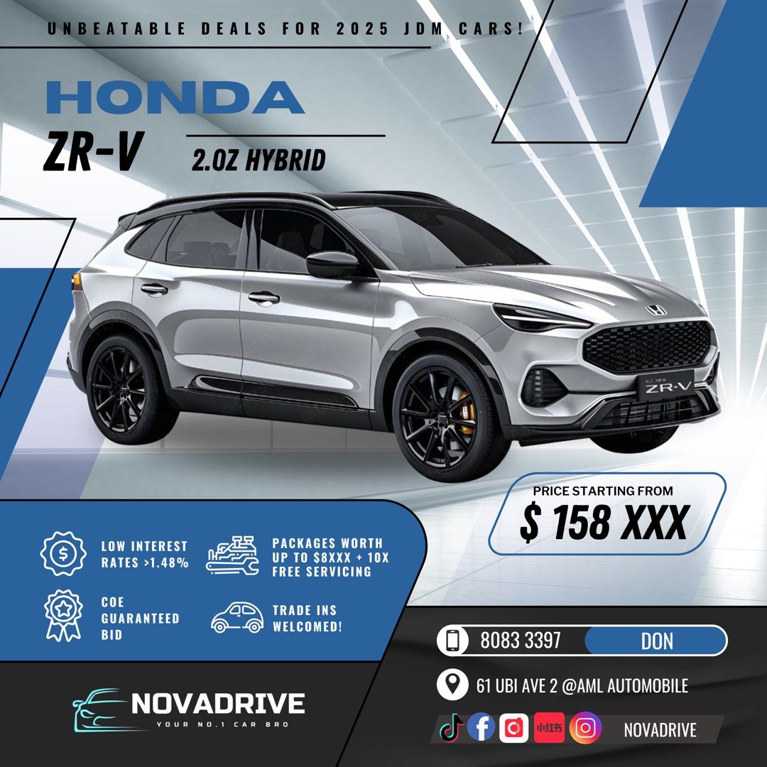Honda ZR-V X&Z 2.0 Hybrid (BRAND NEW 2024)62885348174210111