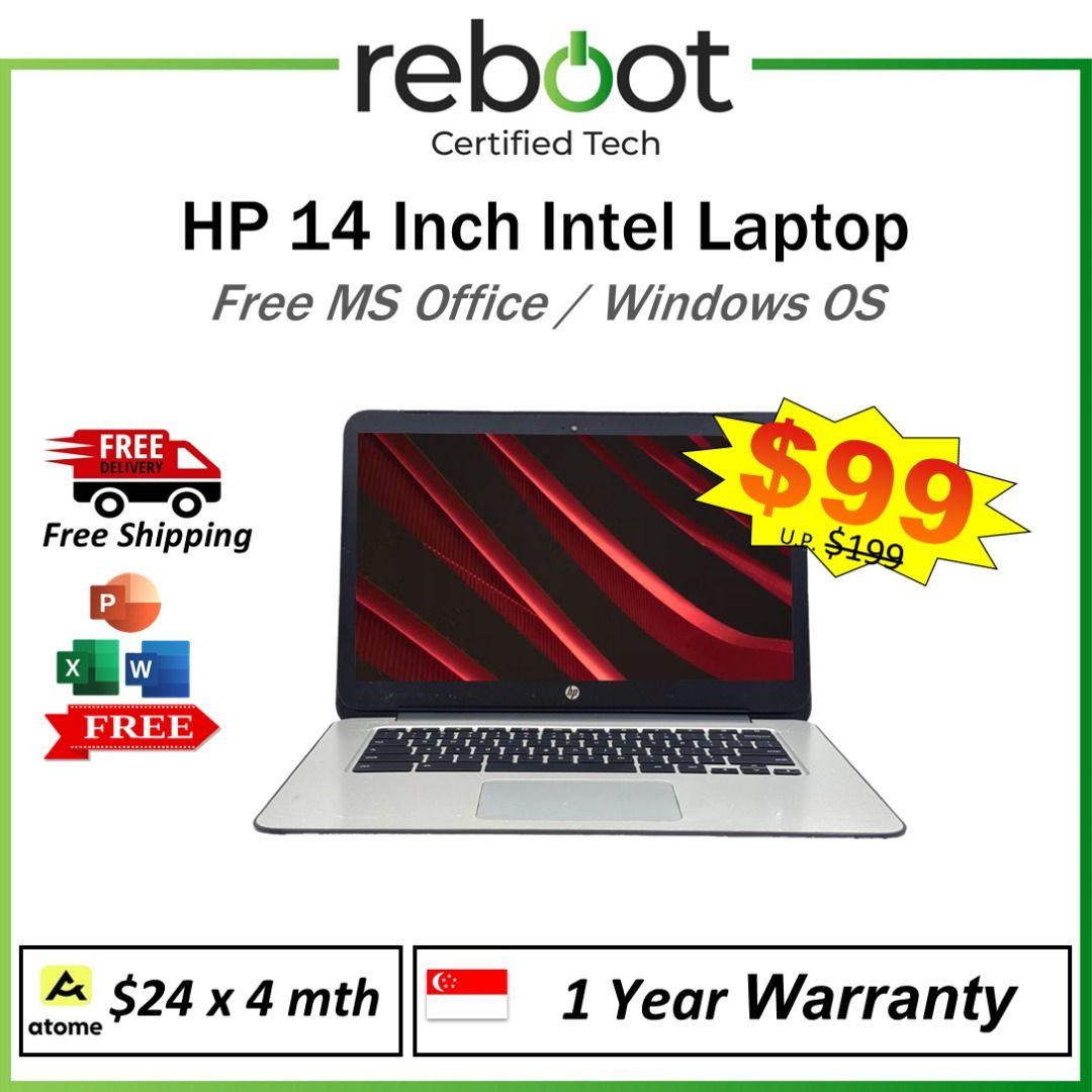 HP Slim Laptop - 14 Inch - Windows + MS Office - Suitable For Work & Study - Portable Size - Lightweight!628630851508491113