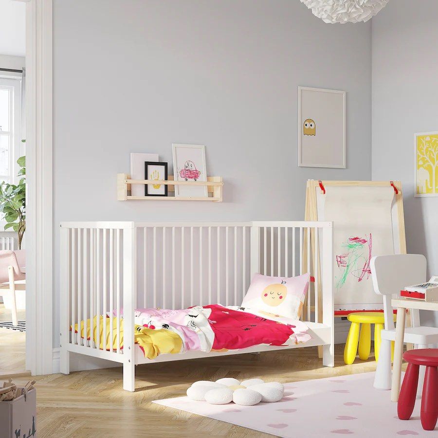 IKEA crib with URATEX mattress 70% off (Category: Cots & Cribs) located in Manila. Submitted by anne.rs (Listing ID 1364487071, Image 1). Description: IKEA CRIB - FREE Uratex Purifoam Mattress - FREE fitted sheet - FREE pillow Original price for all: Php15k++ No defects, just “scratch marks” due to normal usage. For measurements, please see photos..