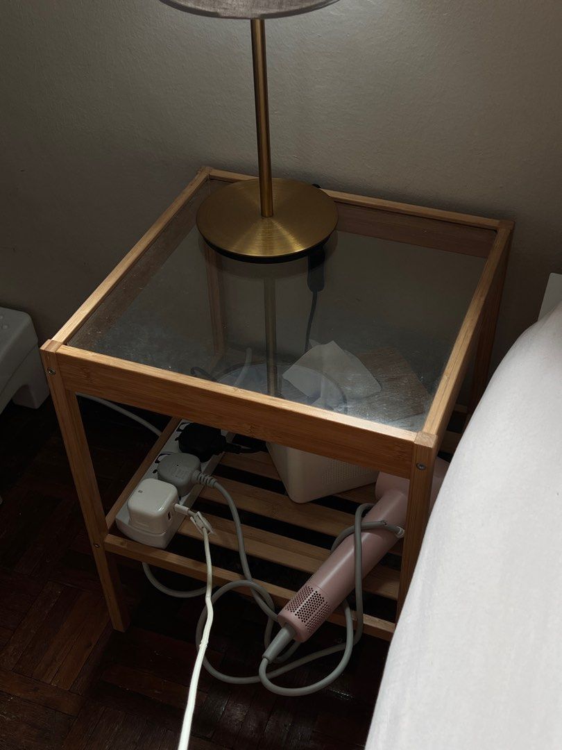 Ikea side table small rable wood, Furniture & Home Living, Furniture ...