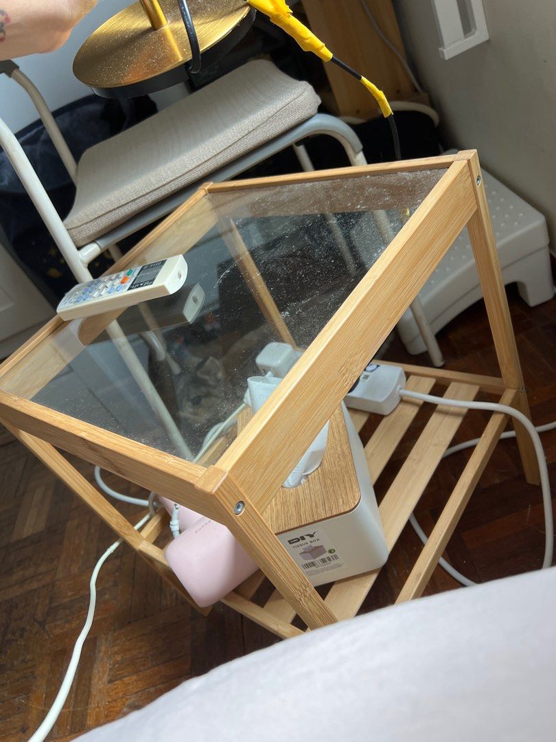 Ikea side table small rable wood, Furniture & Home Living, Furniture ...