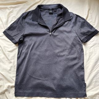 LEGIT HUGO BOSS Zip Up Polo Shirt
