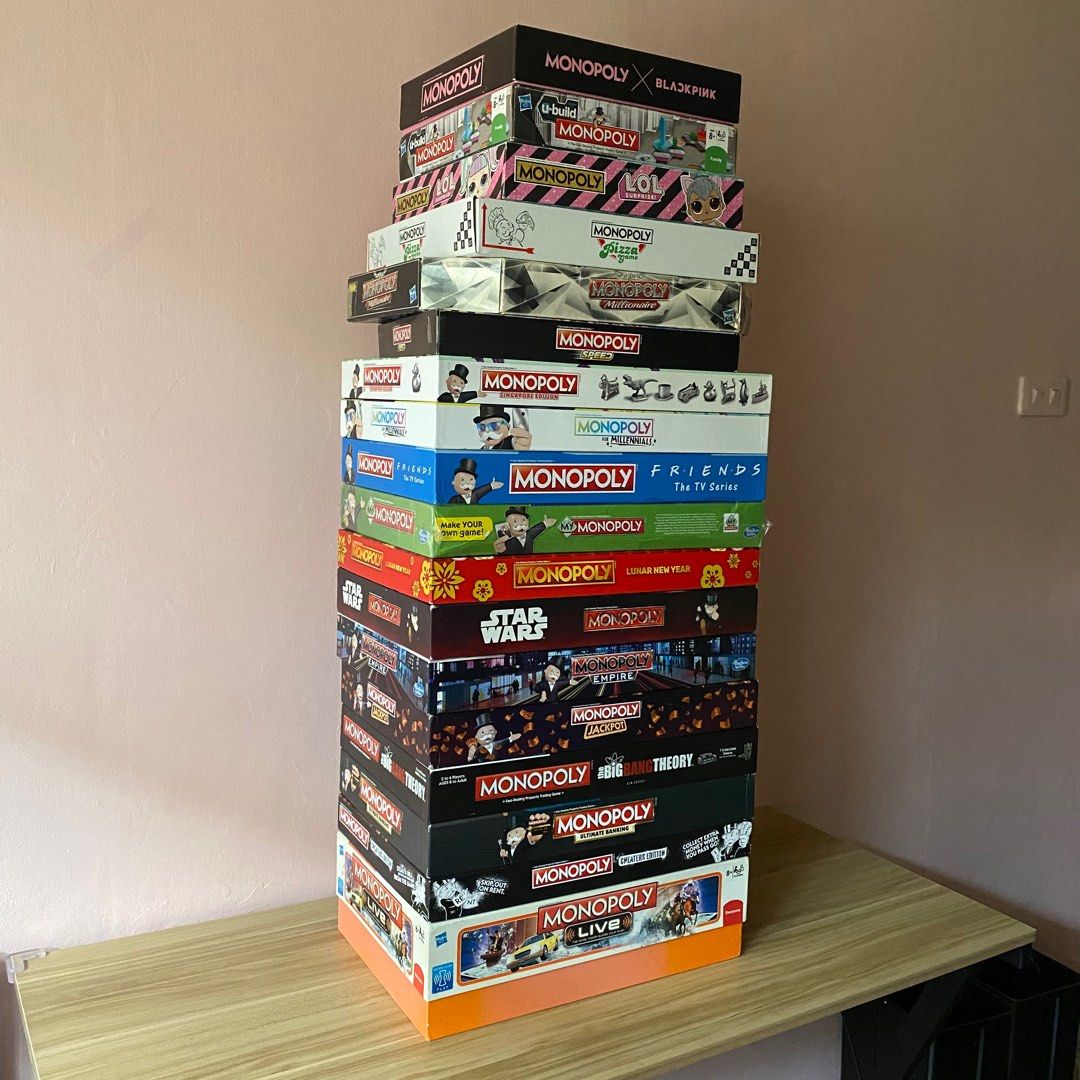 Monopoly Boards (Category: Board Games & Puzzles) located in Marikina City. Submitted by clarisse0802 (Listing ID 1364406606, Image 1). Description: UPDATED: Sept 14, 2026 - PRICE LIST IS IN THE PHOTOS Quitting sale for Monopoly collection Price starts at 500. Please message me for condition and price inquiries. Most of them have only been played 3x max, while some were only opened for unboxing videos. Lots of hard to find/special edition boards 
