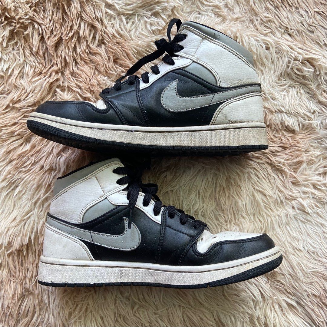 Nike Air Jordan Mid White Shadow, Fesyen Pria, Sepatu Sneakers