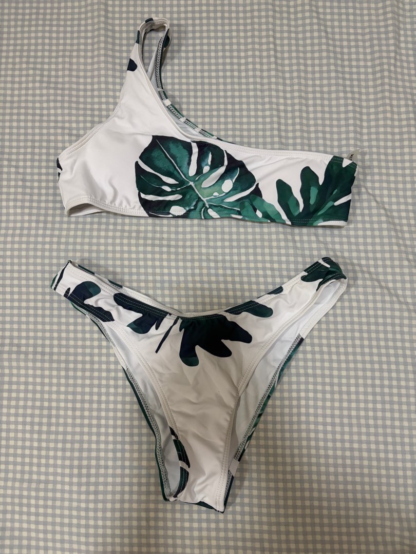 One-sided Top Two-Piece Bikini, Women's Fashion, Swimwear, Bikinis ...