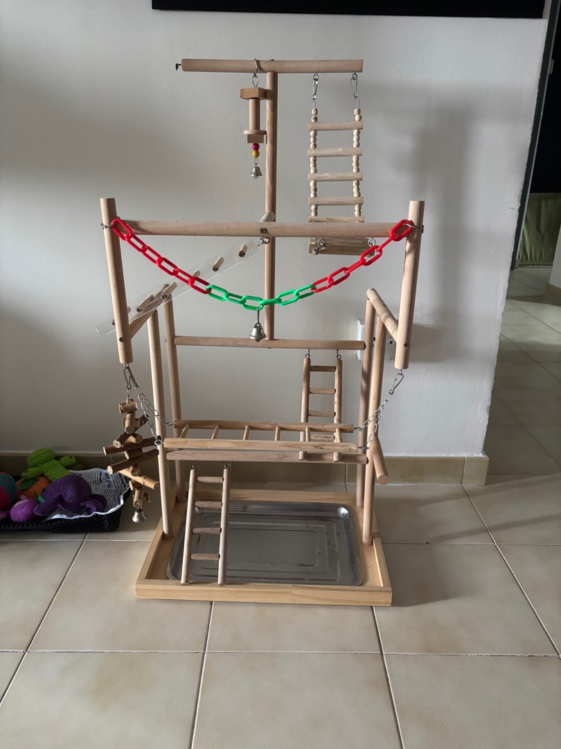 View of Parrot playground large, Pet Supplies, Homes & Other Pet Accessories on ...