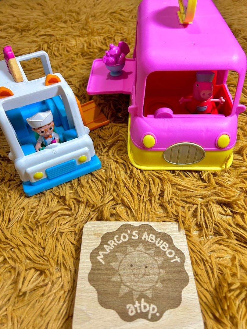 Peppa Ice Cream Truck (Category: Kids Toys) located in San Juan City. Submitted by marcosabubotatbp (Listing ID 1364413718, Image 1). Description: ❌BLIPPI ICE CREAM TRUCK SOLD❌ Peppa ice cream truck is battery operated with different kinds of sounds while Blippi Ice Cream Truck is non-battery operated See photos for reference .