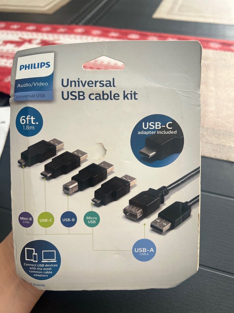 Philips universal usb cable kit ( 6ft) (Category: Chargers) located in Las Pinas. Submitted by rosan423 (Listing ID 1364466104, Image 2). Description: .