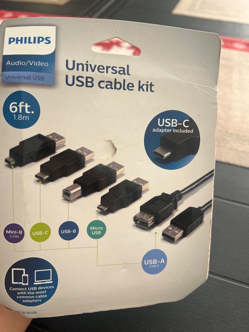 Philips universal usb cable kit ( 6ft) (Category: Chargers) located in Las Pinas. Submitted by rosan423 (Listing ID 1364466104, Image 3). Description: .