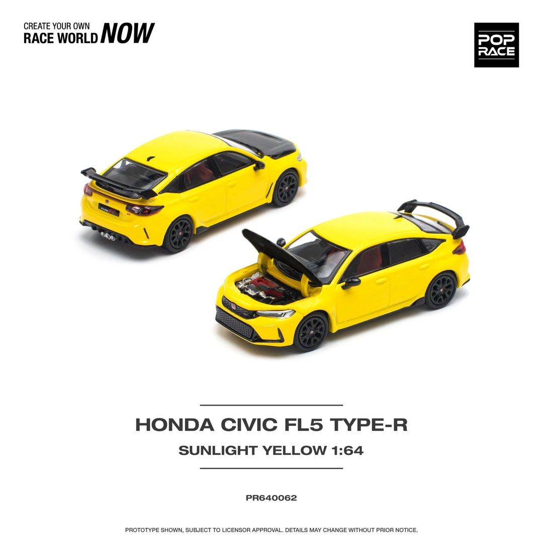 Poo Racing POO RACE Honda Civic FL5 Type-R Sunlight Yellow, Hobbies & Toys, Toys ...