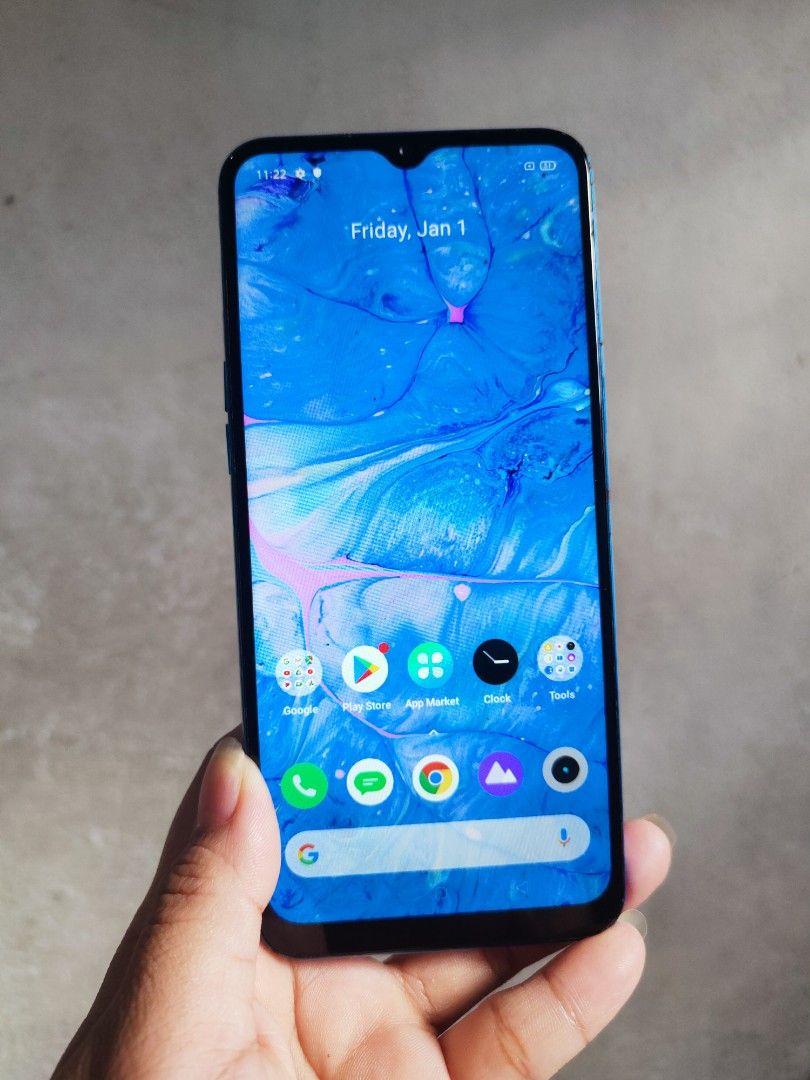 REALME C3 (Category: Realme) located in Quezon City. Submitted by chel2704 (Listing ID 1364449675, Image 1). Description: REALME C3 UNIT ONLY 6.5 INCHES 3GB RAM 32GB ROM 4G LTE 5000MAH MAKUNAT BATTERY WITH FINGERPRINT HELIO G70 ANDROID 10 NO ISSUE MALIBAN SA SCRATCH SA SIDE AT BACKCASE..