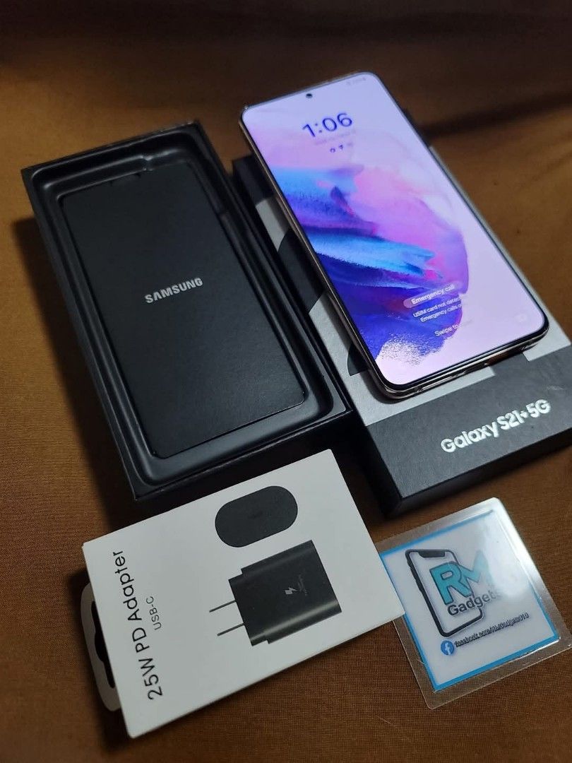 SAMSUNG S21 PLUS 5G (Category: Samsung) located in Bulacan. Submitted by marlynpoligrates (Listing ID 1364539459, Image 3). Description: ❗FOR SALE ONLY❗ Samsung Galaxy S21 Plus 5G (SM-G996N 256GB) 16,000only 💸 ❌SWAP ❌INSTALLMENT 💯% ORIGINAL 99% SMOOTH 💾Single Sim 🌏 OPENLINE/UNLOCK ⚙️ CPU: Exynos 2100 (5 nm) - International -Mali-G78 MP14 - International -Octa-core 📱 6.7"Dynamic AMOLED 2x 120Hz -1300nits[peak] HDR10+ -Always-On Display Cornin