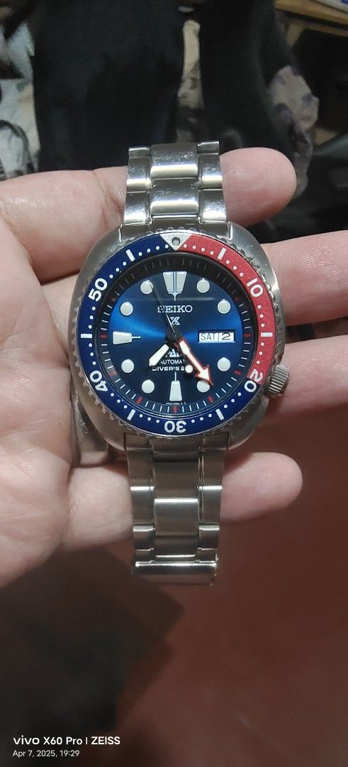 Seiko Prospex Limited Edition PADI turle pepsi ninja (Category: Men's Watches) located in Compostela. Submitted by just_inn (Listing ID 1364458491, Image 3). Description: slightly use personal watch.