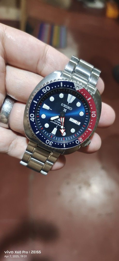 Seiko Prospex Limited Edition PADI turle pepsi ninja (Category: Men's Watches) located in Compostela. Submitted by just_inn (Listing ID 1364458491, Image 1). Description: slightly use personal watch.