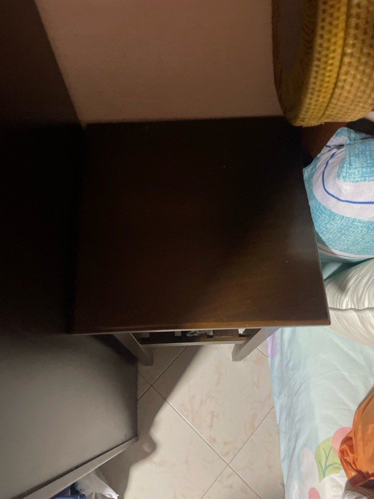 Side Table (Category: Shelves, Cabinets & Racks) located in Singapore. Submitted by adrienxd (Listing ID 1364550282, Image 2). Description: Tall bedside table 36 x 36 x 74cm Self collect only.