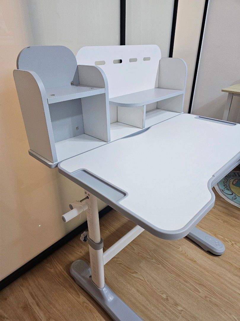Study Table (Category: Tables & Sets) located in Singapore. Submitted by theman78 (Listing ID 1364536891, Image 3). Description: children study table adjustable height table can be tilted 80cm width Some cosmetic defects during delivery.