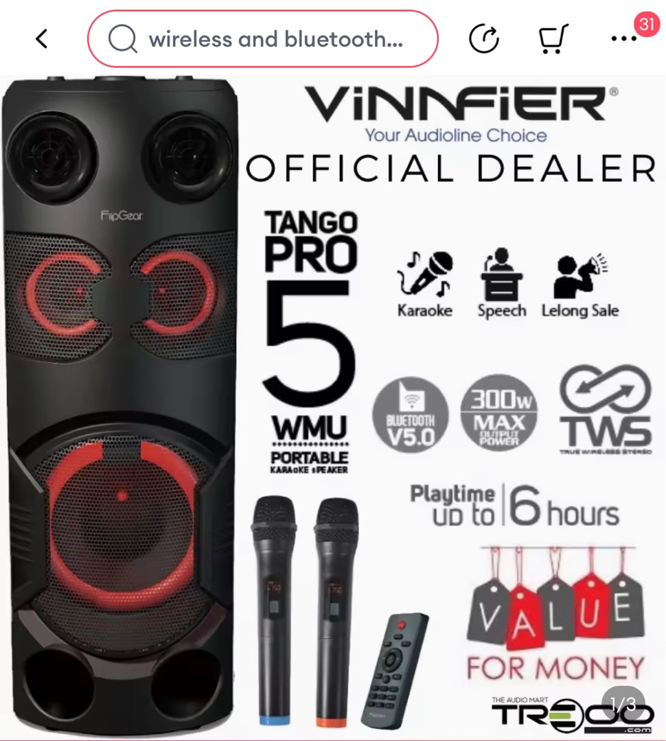 Tango pro Bluetooth speaker with mic, Audio, Soundbars, Speakers ...