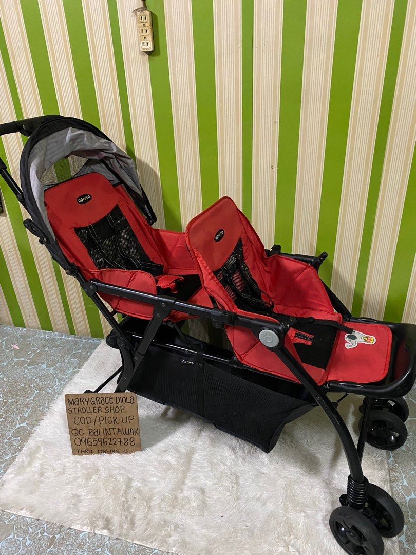 Twin apruva stroller (Category: Strollers) located in Manila. Submitted by gracediola_18 (Listing ID 1364525622, Image 3). Description: cod or pick up qc balintawak .