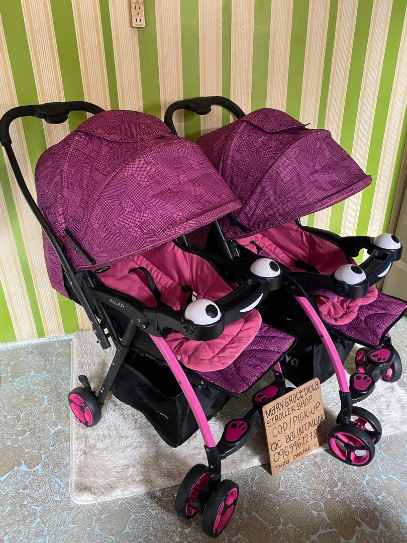 Twin stroller (Category: Strollers) located in Manila. Submitted by gracediola_18 (Listing ID 1364532030, Image 1). Description: cod or pick up qc balintawak.