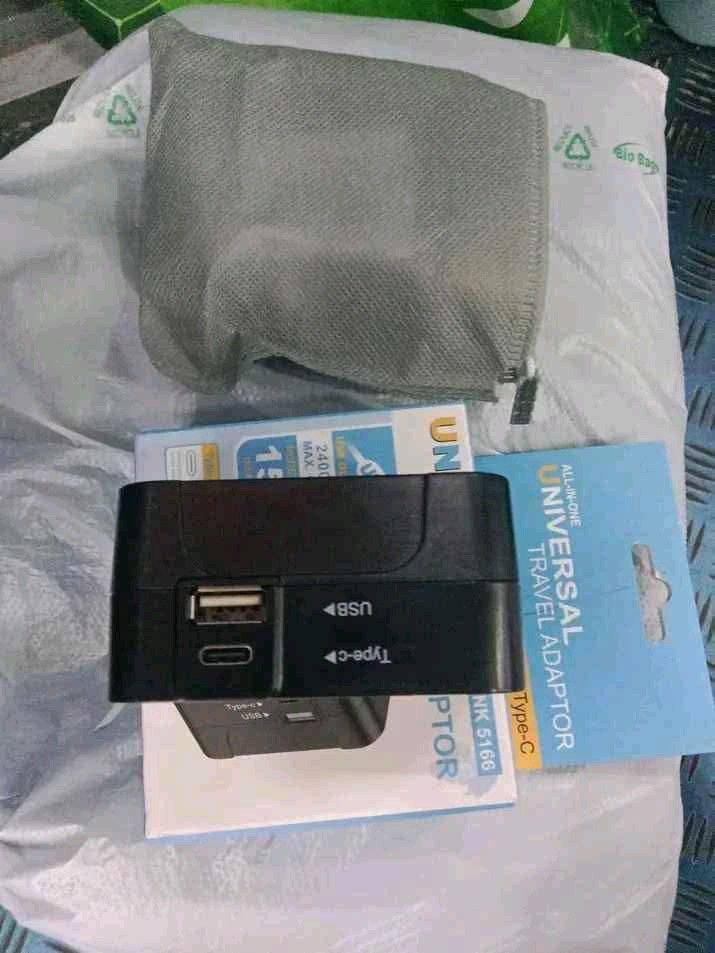 Universal travel adaptor (Category: Electrical, Adaptors & Sockets) located in Manila. Submitted by eshakkelly04554 (Listing ID 1364414384, Image 2). Description: universal travel adaptor USB and types c sockets.