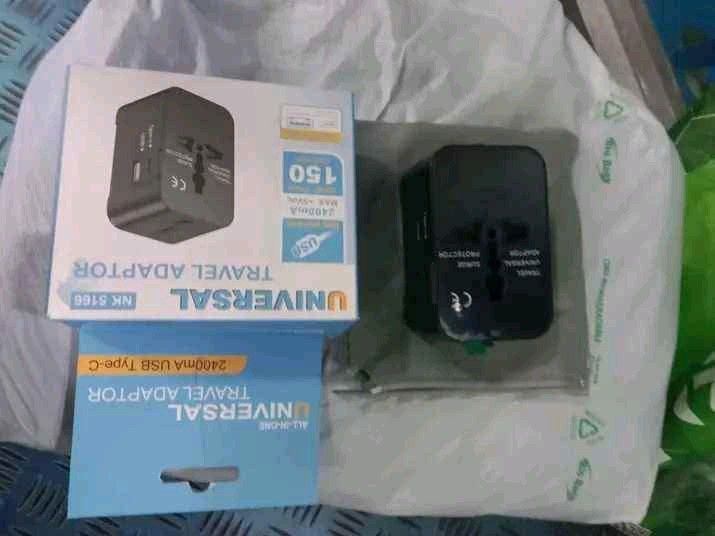 Universal travel adaptor (Category: Electrical, Adaptors & Sockets) located in Manila. Submitted by eshakkelly04554 (Listing ID 1364414384, Image 3). Description: universal travel adaptor USB and types c sockets.