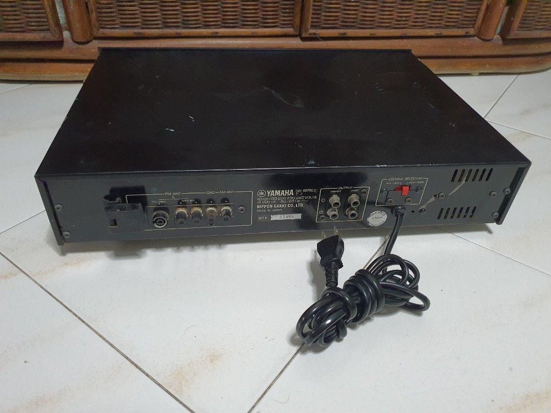 Yamaha T‐7 AM/FM stereo tuner (Category: Other Audio Equipment) located in Singapore. Submitted by roy.wei.75 (Listing ID 1364404608, Image 2). Description: working condition stereo tuner. physical condition as per attached photos. Made in Japan. Need to get your own antenna. A short functionality test upon collection of item to avoid any misunderstanding after sale..