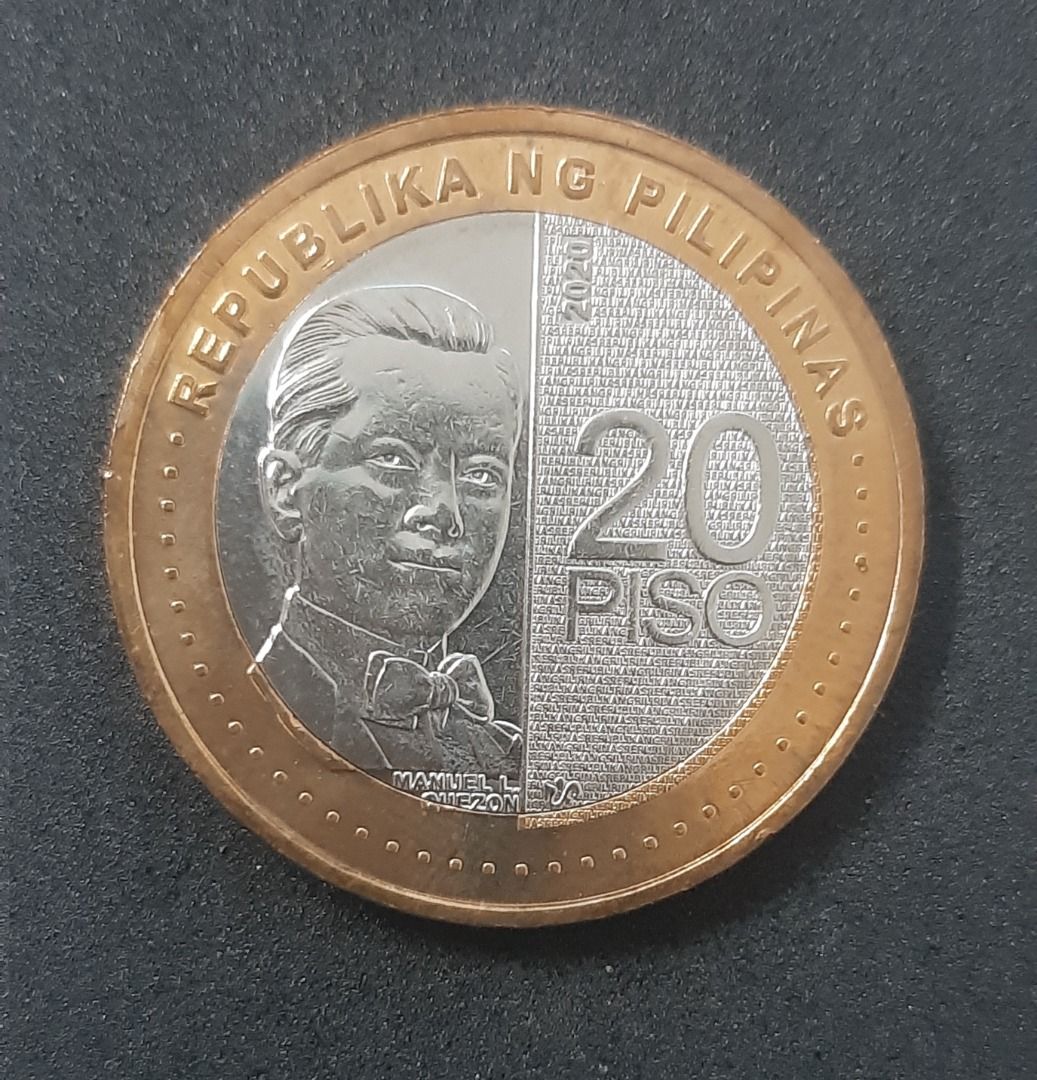 20 Peso Error Coin Year 2020 (Category: Currency) located in Quezon City. Submitted by royalsoftcoin (Listing ID 1361537744, Image 1). Description: 20 Peso Error Coin Year 2020 P4500 Description 20 Peso Error Coin Year 2020 - 20 Peso 2020 Error Coin with excess material on Manuel L. Quezon's shoulders - "Q" in "Quezon" was cut in half 7pcs avaialable ship via LBC / JRS for 180 peso Grab Express / Lalamove 210 peso Payment: Gcash Meet Up: Cubao Fa