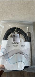3M LEKATO Guitar Cable Noiseless Electric Guitar AMP Cord 1/4" Jack For Speaker Keyboard Mixer