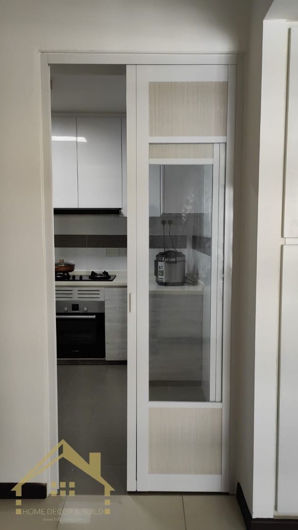 🔴 Aluminum Slide and Swing Glass Door Kitchen / Yard Door 🔴62863076000514112