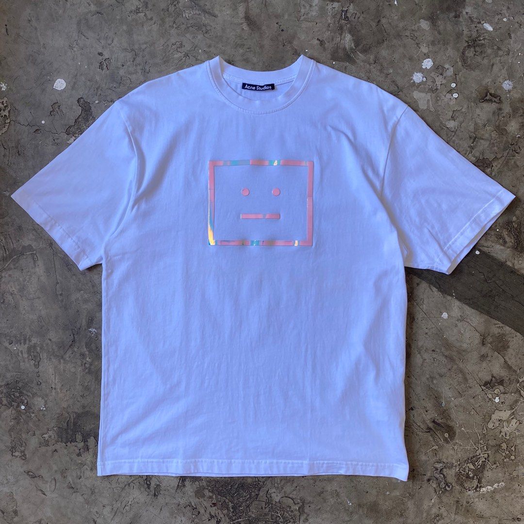 Acne Studios - Oversized Face Tshirt (Category: Tshirts & Polo Shirts ) located in Cavite. Submitted by 4118.ph (Listing ID 1361602024, Image 1). Description: XS fit to Medium 9/10 condition Width 20.5 inches Length 27 inches.