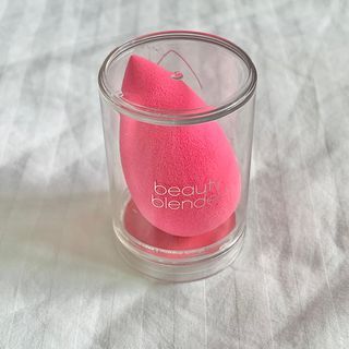 Brand New Authentic 🇺🇸 Beauty Blender Original Makeup Sponge Hot Pink with Hard Plastic Drying Protective Case