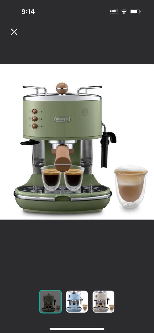 De’Longhi Icona vintage coffee machine, TV & Home Appliances, Kitchen ...