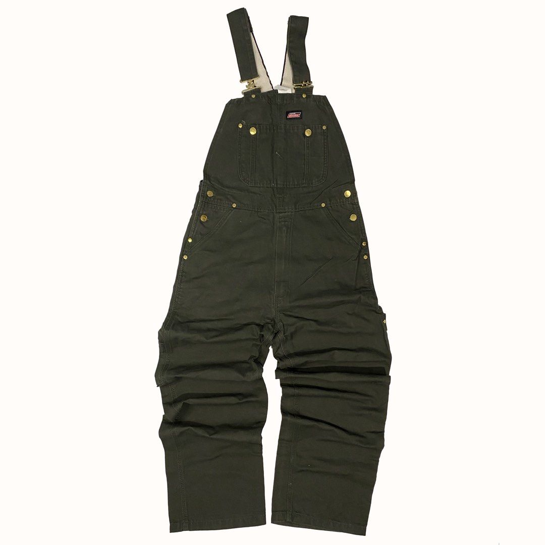 Dickies Olive/Moss Green Bib Overalls (Category: Sets & Coordinates) located in Quezon City. Submitted by threadsunearthed (Listing ID 1361600477, Image 1). Description: Dickies Olive/Moss Green Bib Overalls Size on tag 30x32 Actual waist: 30-31 Length (Inseam): 30 Hem: 9 •Like new condition •Washed •no issue/s •Color rate: 9/10 ₱2,680.
