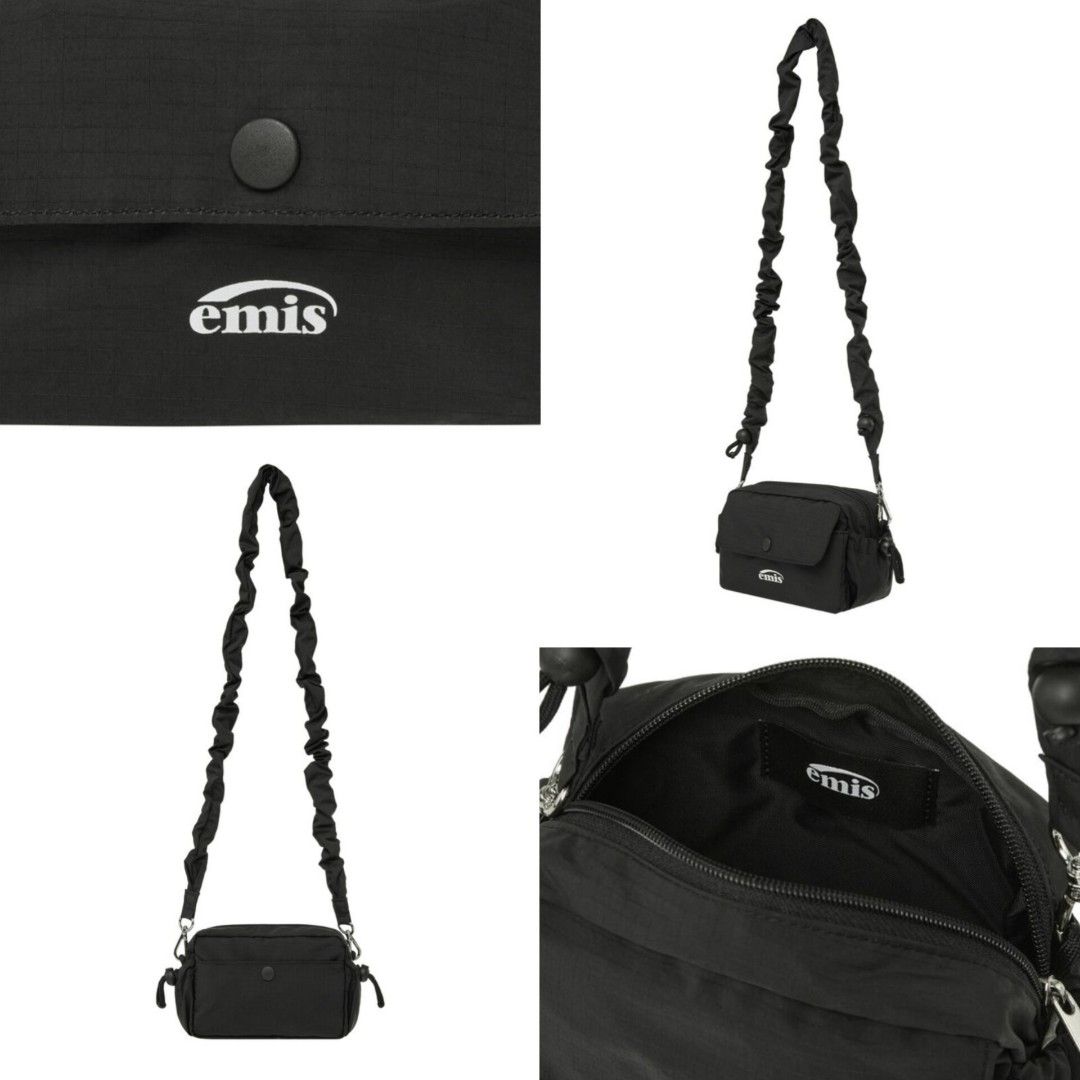 韓國Emis String Mini Crossbody Bag(男女都岩用) （分類：手袋及銀包）位於 Hong Kong。 由 5kr_shop 提交（商品編號 1361634771，圖片 3）。簡介： 🇰🇷韓國直送 [ 韓國Emis String Mini Crossbody Bag(男女都岩用) ] ❣️細細個尤如百寶袋,緞帶設計可調較長度,揹帶亦可拆當Pouch Bag用,拉鏈開口,有前翻蓋Pocket,兩側仲有小束繩口❣️ 🌈黑色❌️/米白/卡其 ✨Size:16.5x11cm 🇰🇷韓國製造Made In Korea 💖詳情請inbox查詢💖 🛒所有貨品已包國際運費 付款下單後,需時15-20天 到港後將安排順豐到付 💰Payme/匯豐户口入賬付款 ⁉️如遇上貨品缺貨,將安排全數退款 Instagram:5kr_shop Facebook Page:韓國代購5kr_shop。