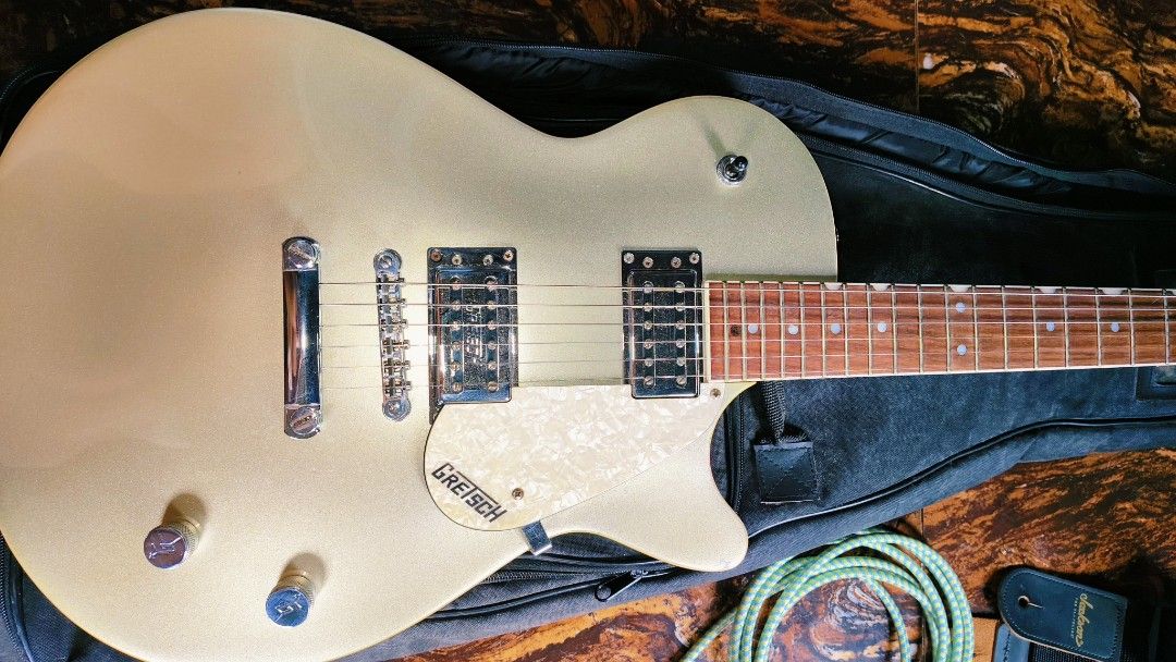 Gretch G5426 Electric Guitar (Category: Musical Instruments) located in Marikina City. Submitted by Michieboy14 (Listing ID 1361632742, Image 3). Description: All Good Condition Low Action Set up Gauge .9 String Ernie Ball All Stock parts No issue at all Check Freebies on posted picture 18,000pesos Only Marikina Area Meet or Lalamove C.O.D..