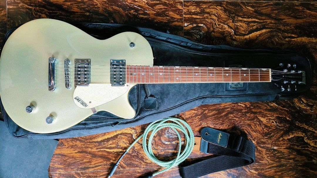 Gretch G5426 Electric Guitar (Category: Musical Instruments) located in Marikina City. Submitted by Michieboy14 (Listing ID 1361632742, Image 2). Description: All Good Condition Low Action Set up Gauge .9 String Ernie Ball All Stock parts No issue at all Check Freebies on posted picture 18,000pesos Only Marikina Area Meet or Lalamove C.O.D..