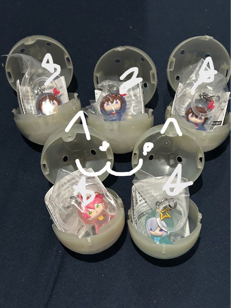 Hololive Summer Festival Mejirushi 01 Gacha Gashapon (Category: Designer & Blind Box Toys) located in Makati City. Submitted by carlathecat (Listing ID 1361531207, Image 2). Description: Available: Tokino Sora - 2 Amane Kanata - 1.