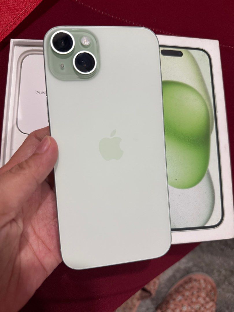 iphone 15plus 128gb dual sim good as new (Category: iPhone 15 Series) located in Cainta. Submitted by vine_gadget_shop (Listing ID 1361606944, Image 2). Description: iphone 15plus 128gb dual sim good as new complete package hk variant factory unlock pick up store greenhills shopping center we accept trade in we accepy credit card and ggives installment we do cod and door to door we ship nationwide for fast transaction call 09277368323 look for vi