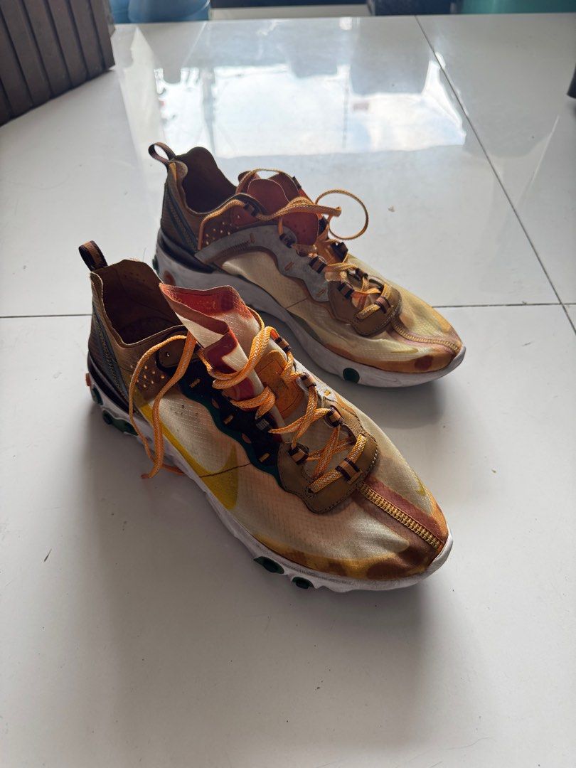 Nike Element React 87 Orange Peel (Category: Sneakers) located in Manila. Submitted by mrc112288 (Listing ID 1361536905, Image 1). Description: size 11 banawe retiro.