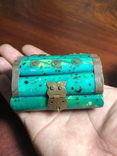 Old Bone Carving Small Jewelry Box