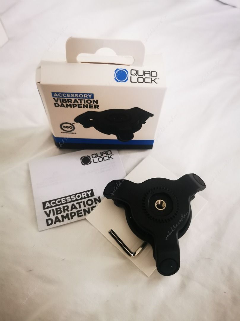 QUADLOCK Fork Stem Mount Pro (Category: Mounts & Holders) located in Quezon City. Submitted by sellingstuff.idc (Listing ID 1361614922, Image 2). Description: no COD Payment via PayMaya or GCASH Quad Lock Fork Stem Mount Pro and Vibration Dampener Brand new, never used original packaging included.