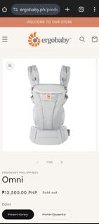 Sale! Ergobaby Omni 360 classic.