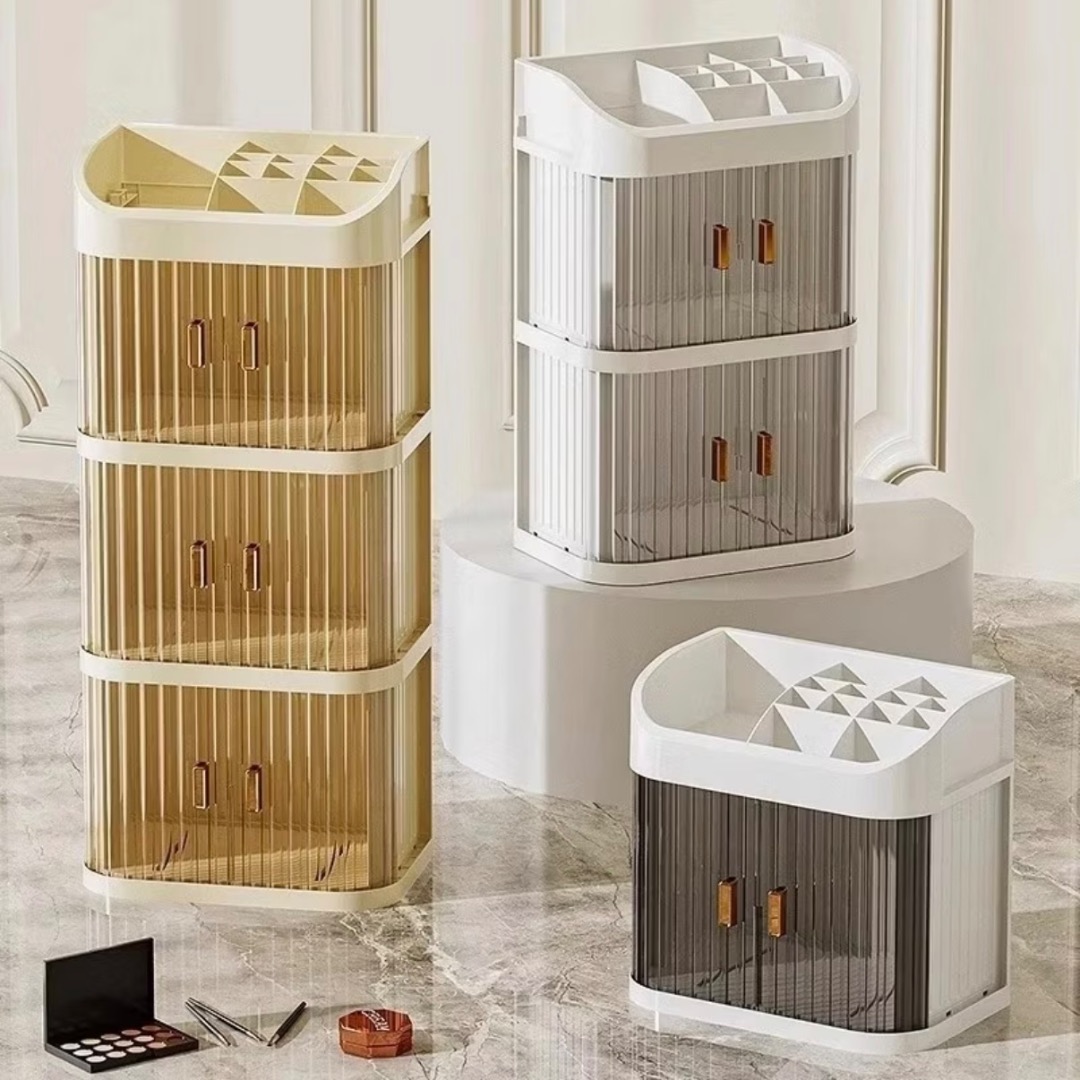 Tall Skincare Storage Rack | Two Layer Display Shelf | Vanity Table ...