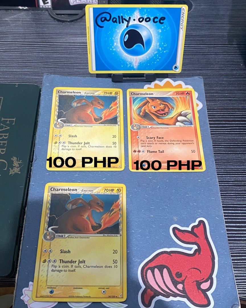 Vintage Pokemon Cards (Starters) (Category: Raw Singles) located in Pateros City. Submitted by ally.ooce (Listing ID 1361631145, Image 3). Description: If you want more pictures, feel free to message me. Price is negotiable if you’re buying more than 2 cards. Dark Wartortle [SOLD] Wartortle Grovyle [SOLD] Treecko [SOLD] Cyndaquil [SOLD] #1 Torchic [SOLD] #2 Torchic Combusken [SOLD] #1 Charmeleon [SOLD] #2 Charmeleon [SOLD] Mudkip [SOLD] Marshtomp
