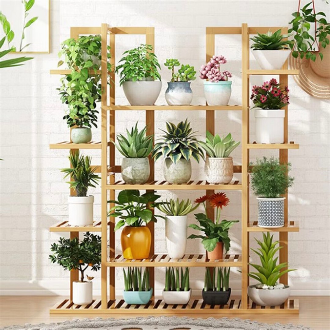 Wooden plant rack | Plant Shelf Furniture Racks | Plant Racks Shelves ...