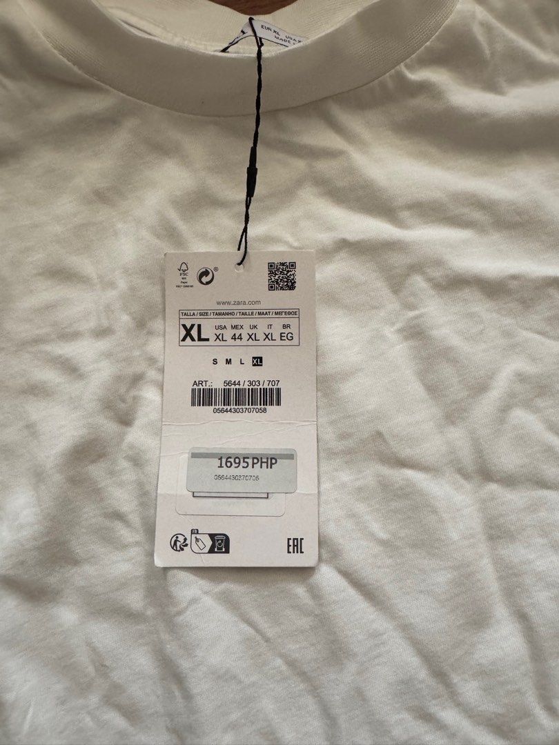 Zara tshirt with metallic finish (Category: Tshirts & Polo Shirts ) located in Manila. Submitted by belletsy (Listing ID 1361495500, Image 2). Description: Original brand new with tag Zara tshirt for men .