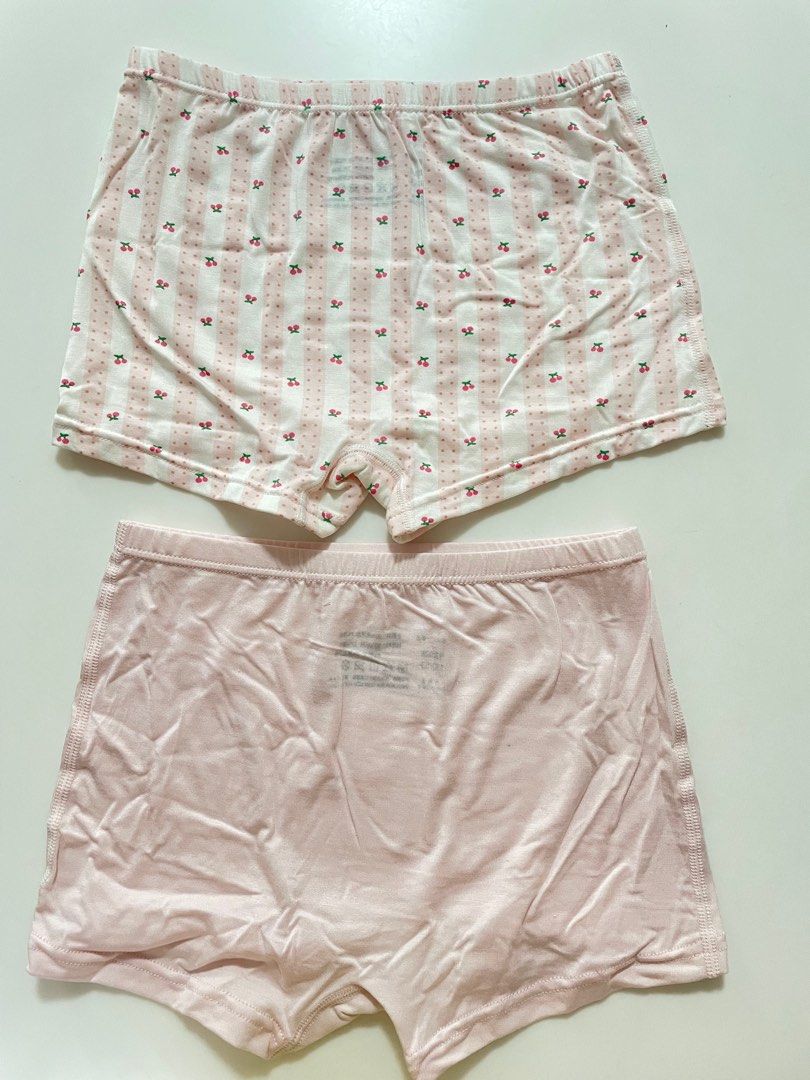 2 Pieces Modal Tencel Girls Child Underwear- Boxer(Bunny Cherry ) (Category: Babies & Kids Fashion) located in Singapore. Submitted by totsntots (Listing ID 1364609144, Image 2). Description: Fabric composition: 93% Modal/Tencel, 7% spandex Thin, breathable comfortable fabric suitable for daily wear and Singapore’s weather! Very soft material, great for sensitive skin Available sizes: 130,140,150 Size chart as seen in last picture You can opt for